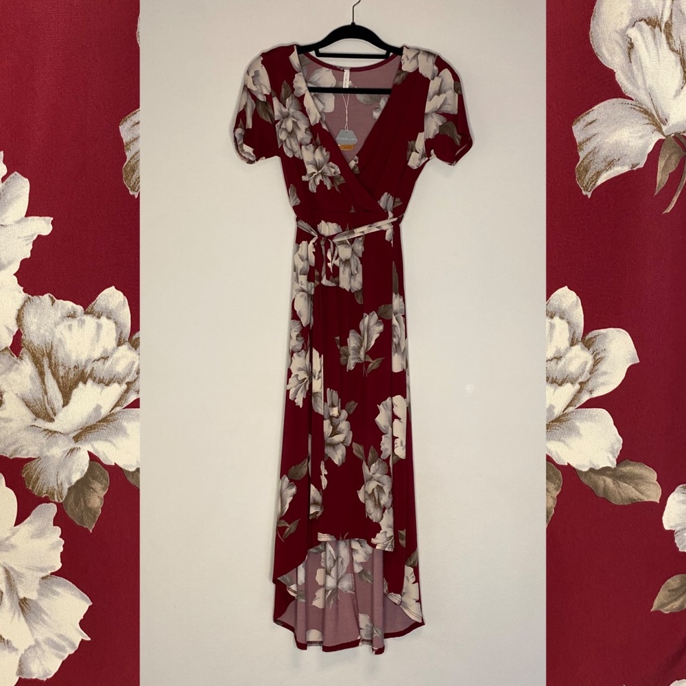 Floral wrap dress